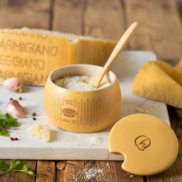 Cheese Box and Ceramic Cheese Spoon